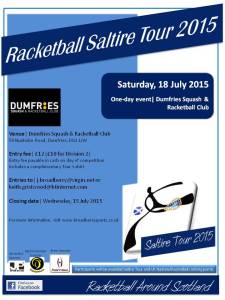 Racketball Around Scotland Tour - Dumfries 18 July 2015